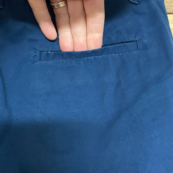 J. Crew Stretch size 00 Blue Low-rise Cropped Cotton Chino Pants with Pockets - Picture 9 of 12